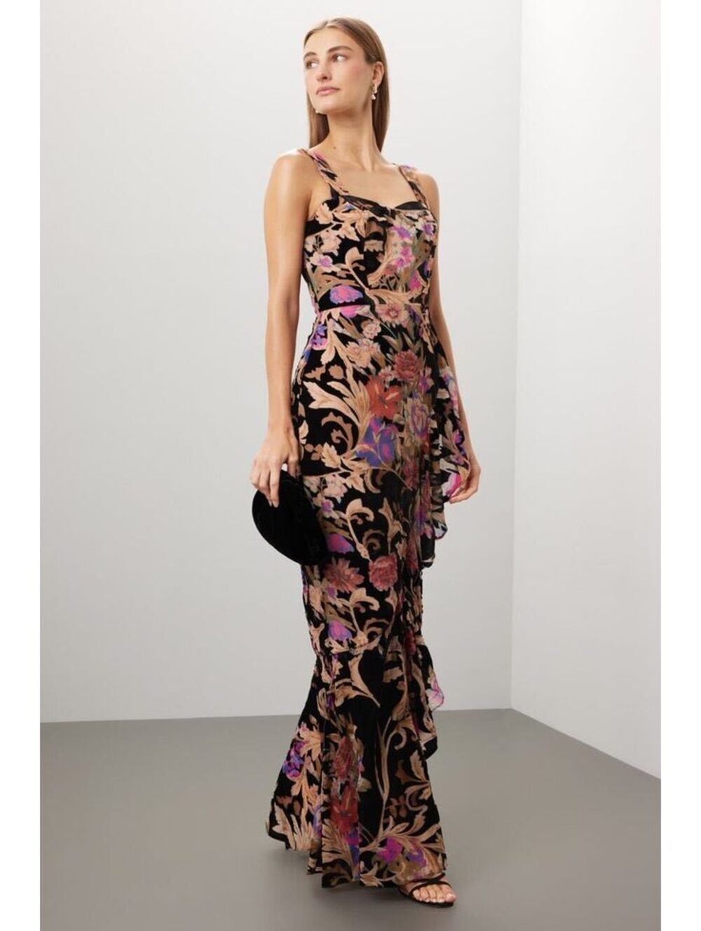 Anthropologie Dress the Population Velvet Gown | Size M